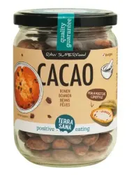 Terrasana Raw cacao bonen in glas bio