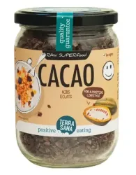 Terrasana Raw cacao nibs in glas bio
