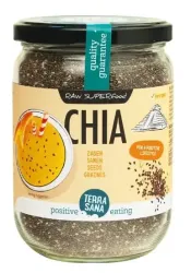 Terrasana Raw chia zaad in glas bio