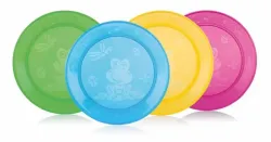 Nuby Set van 4 bordjes - 9m 