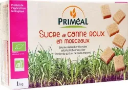 Primeal Bruine rietsuiker klontjes bio