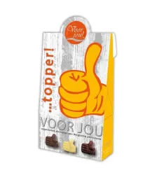 Voor Jou! Cadeau doos young duimpjes topper