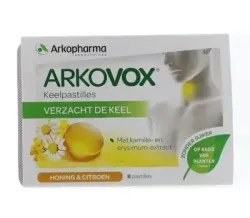 Arkovox Honing citroen keelpastilles