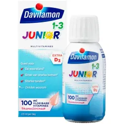 Davitamon Junior 1  vloeibare vitamines framboos