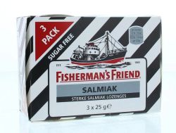 Fishermansfriend Salmiak suikervrij 3-pack