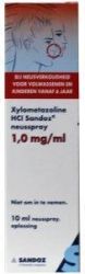 Sandoz Xylometazoline 1mg/ml spray