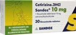 Sandoz Cetirizine 2HCl 10 mg