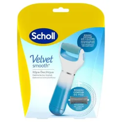 Scholl Velvet smooth start electronische voetvijl blauw