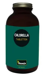 Hanoju Bio chlorella tabletten flacon glas