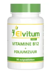 Elvitum Vitamine B12 1000mcg   foliumzuur