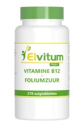 Elvitum Vitamine B12 1000mcg   foliumzuur