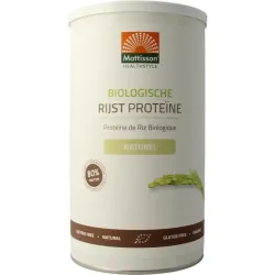 Mattisson Rijst proteine naturel vegan 80% bio