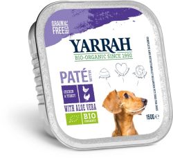 Yarrah Hondenvoer pate met kip en kalkoen bio
