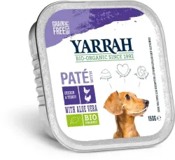 Yarrah Hondenvoer pate met kip en kalkoen bio