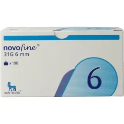 Novo Nordisk Novofine naalden 0.25 x 6 mm 31 gram
