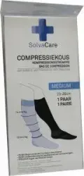 Solvacare Compressiekous zwart M 23 - 26 cm