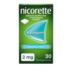 Nicorette Kauwgom 2mg menthol mint