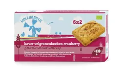 Molenaartje Haver volgranenkoeken cranberry bio