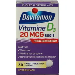 Davitamon Vitamine D3 forte smelttablet