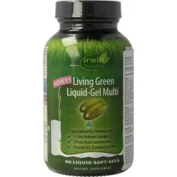 Irwin Naturals Living green liquid gel multi for women