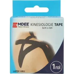 Emdee Kinesio tape zwart non cut