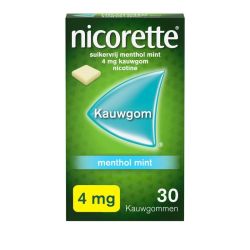 Nicorette Kauwgom 4mg menthol mint