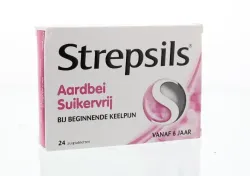 Strepsils Aardbei suikervrij