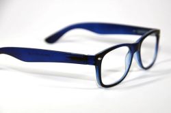 Melleson Eyewear Leesbril wayfarer mat blauw  2.50