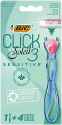 BIC Click 3 soleil shaver sensitive leaf bl 4
