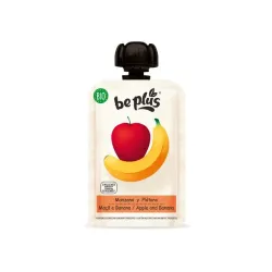 Beplus Knijpfruit 100% apple banana bio