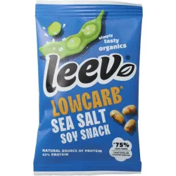 Leev Bio lowcarb snack soyabonen met zeezout
