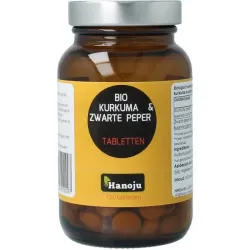 Hanoju Kurkumapoeder   piperine 500mg bio
