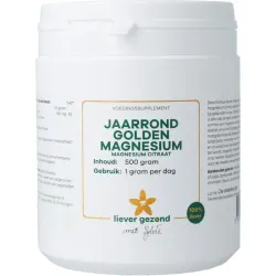 Liever Gezond Golden magnesium poeder jaarrond