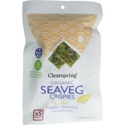 Clearspring Seaveg - crispies ginger multipack bio