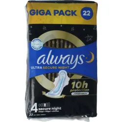 Always Ultra pads secure night giga pack