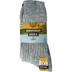 Apollo Noorse sokken 39-42 grijs