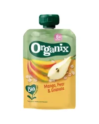 Organix Knijpfruit mango, peer & granola 6  mnd bio