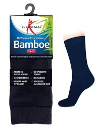 Lucovitaal Bamboe sok lang blauw maat 43-46