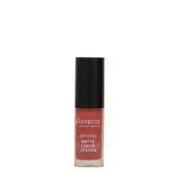 Benecos Lippenstift liquid mat rosewood romance