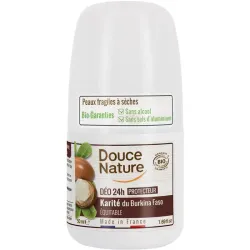 Douce Nature Deodorant roll on met karite sheabutter 24h bio