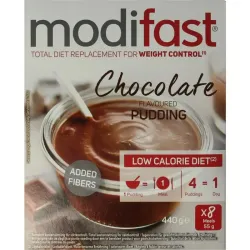 Modifast Intensive pudding chocolade 8 zakjes