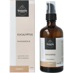 Volatile Massageolie eucalyptus glas met pomp