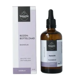 Volatile Rozenbottelzaad basisolie glazen fles