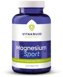 Vitakruid Magnesium sport bisglycinaat malaat&tri-dicitraat