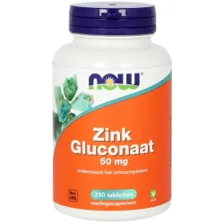 NOW Zink glucoraat 50mg