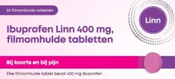 Linn Ibuprofen 400mg roze tablet