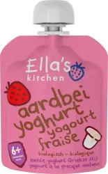 Ella's Kitchen Aardbei yoghurt griekse stijl 6  maanden bio