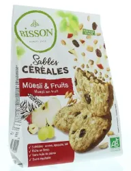 Bisson Zandkoekjes muesli & fruit bio