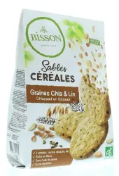 Bisson Zandkoekjes chia & lijnzaad bio