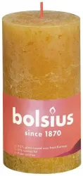 Bolsius Rustiekkaars shine 130/68 130/68 honeycomb yellow